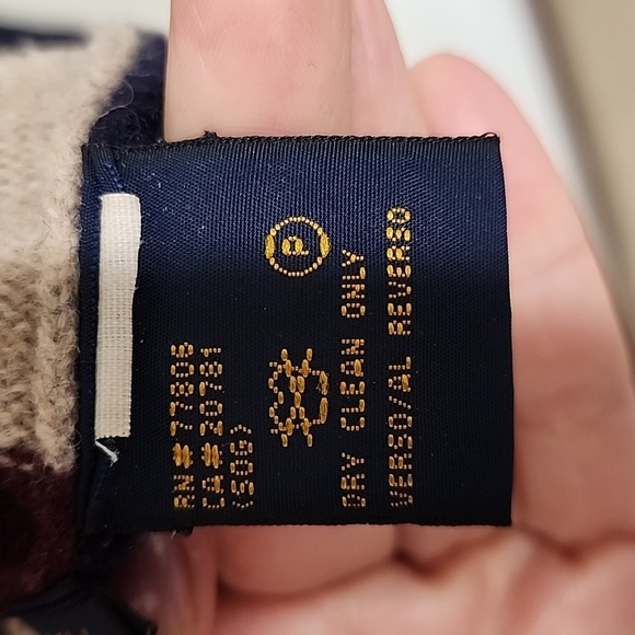 Vintage Tommy Hilfiger Golf 90s Y2K Wool Grandpa Dad Patchwork Sweater Size L - Picture 5 of 10